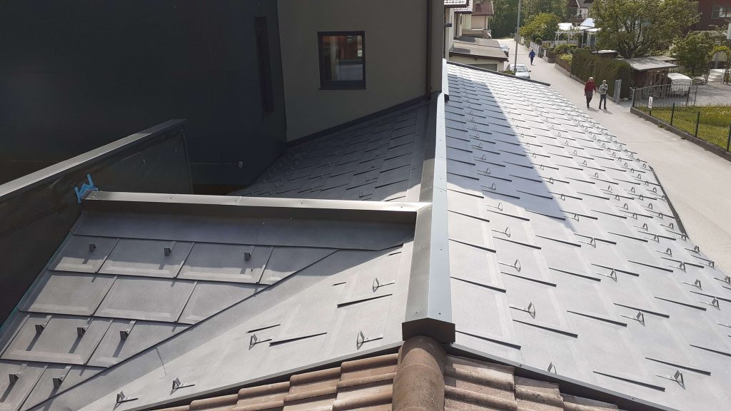 Blechdach mit Prefa Dachschindel