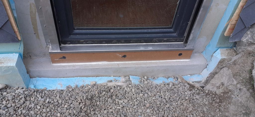 Vor den Abdichtungs Arbeiten